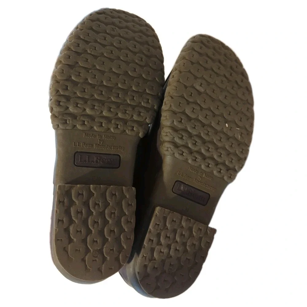 LL Bean Canvas Duck Boots Mens 7.5M Women's 9.5 Tan Camo Classic USA Limited Ed‎